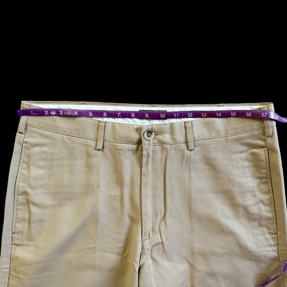 Lands End Mens Traditional Fit‎ No Iron Chino Pants Khaki 34 #680 - Picture 10 of 11